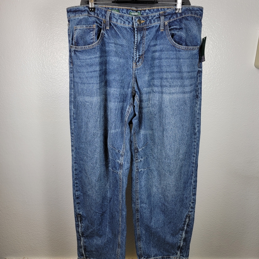 Wild Fable‎ Low Rise Barrel Jeans Zipper Boot Cut Style Women's Size 16